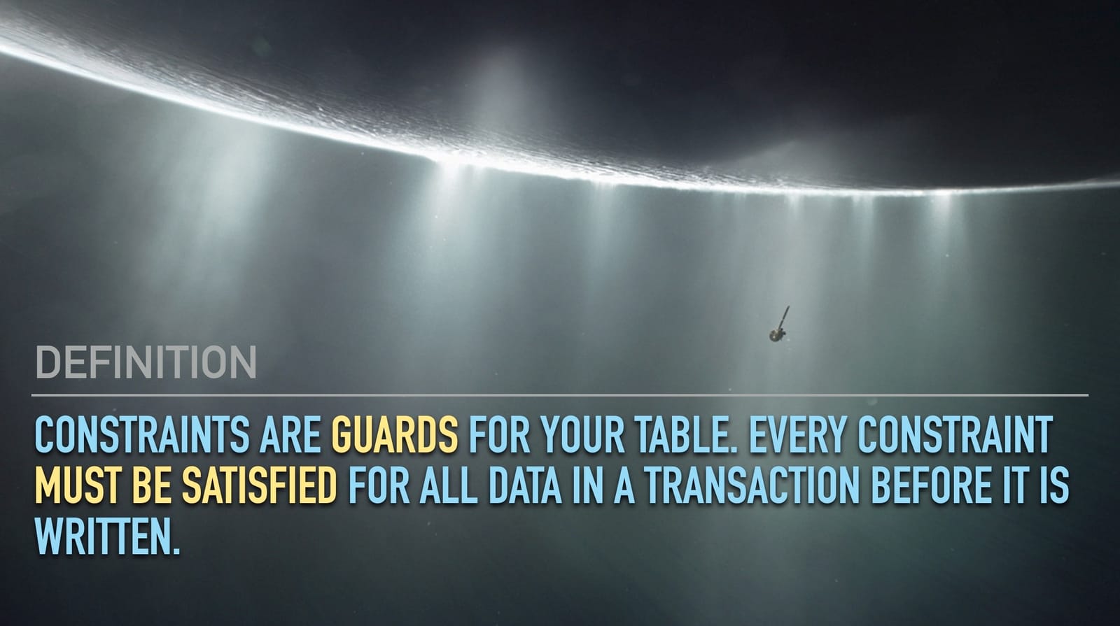 Concept: Constraints