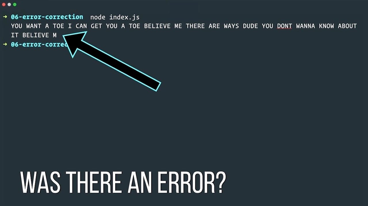 Error Correction, Part 1