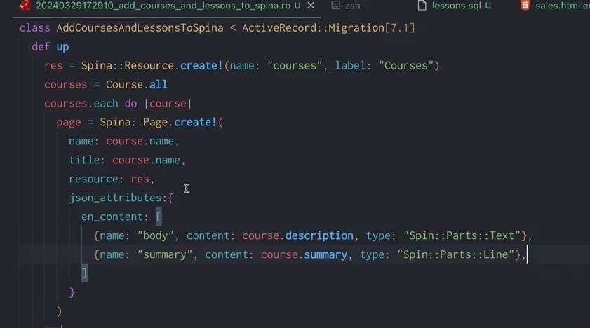 Importing Data With Migrations