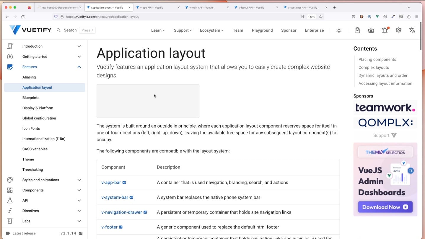 Digging in to Vuetify Layout