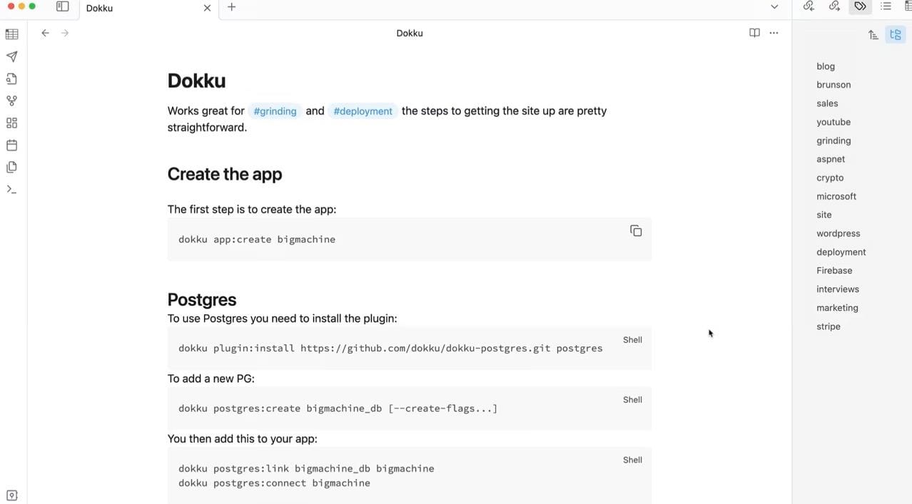 Setting Up A Dokku App and Database
