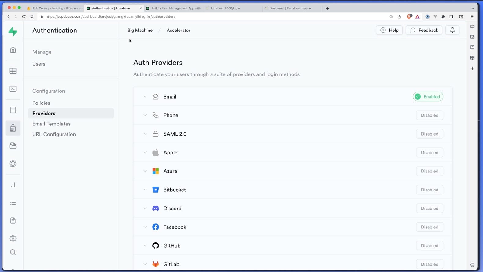 Supabase Authentication