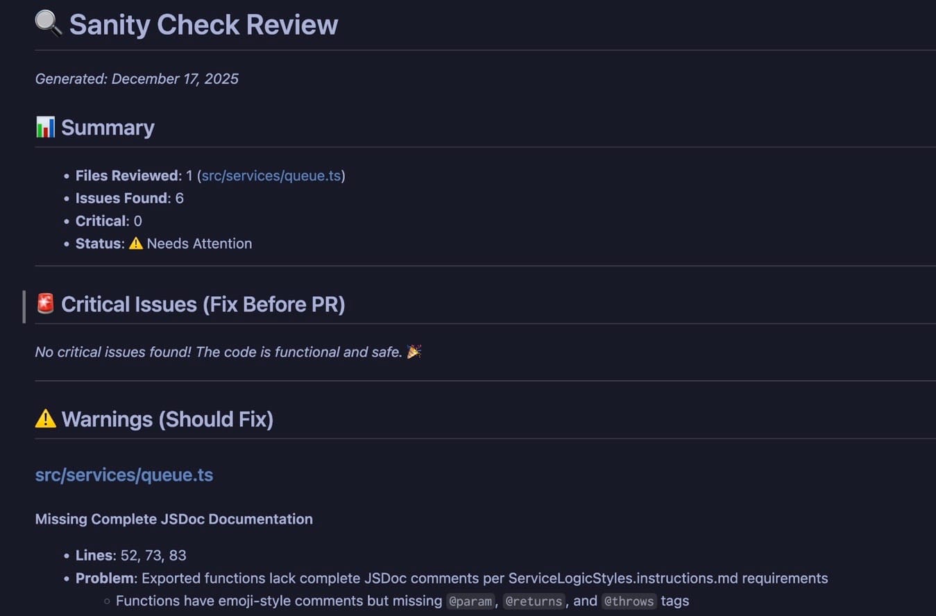 Catch Obvious Problems Before PR Review