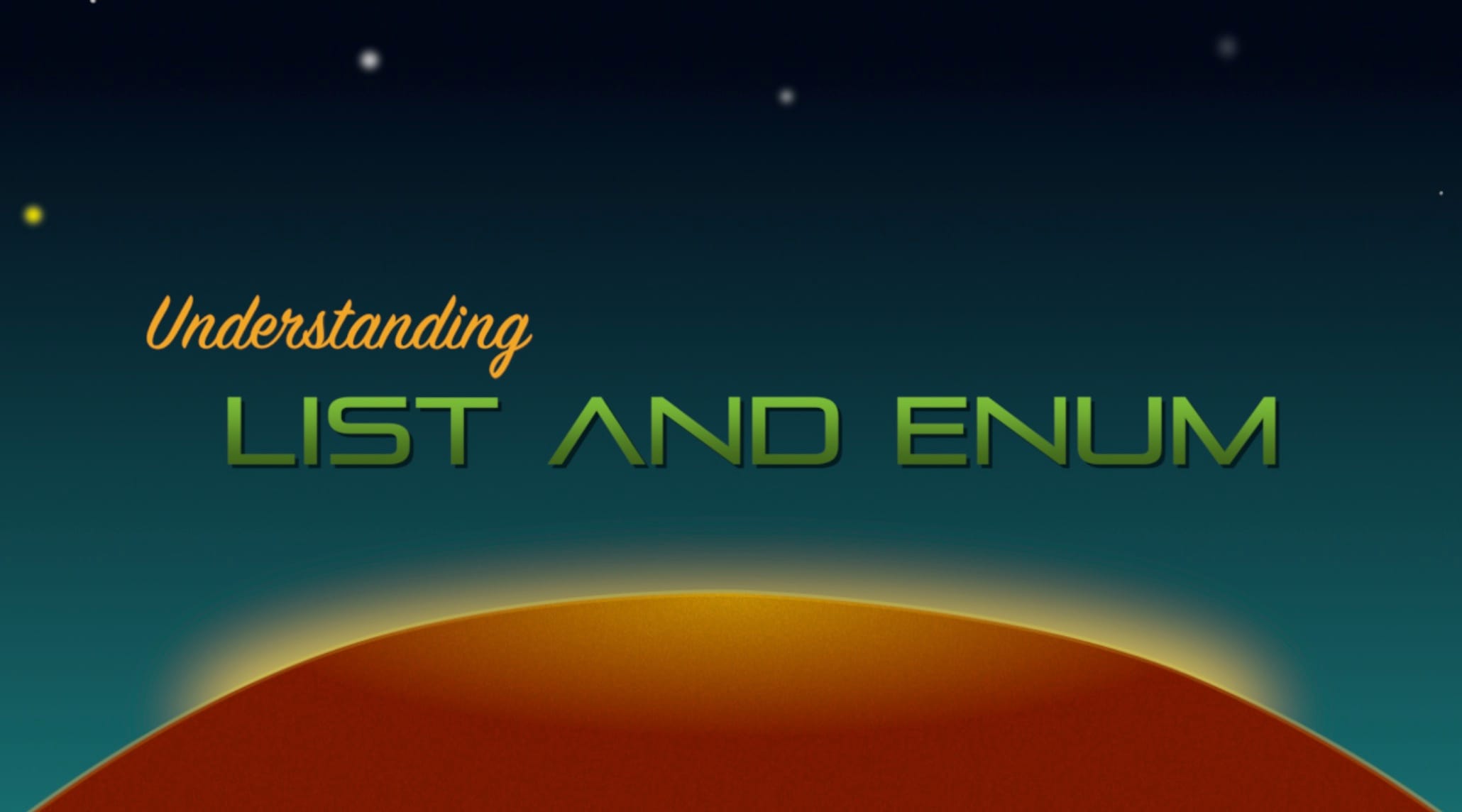 List and Enumeration Basics