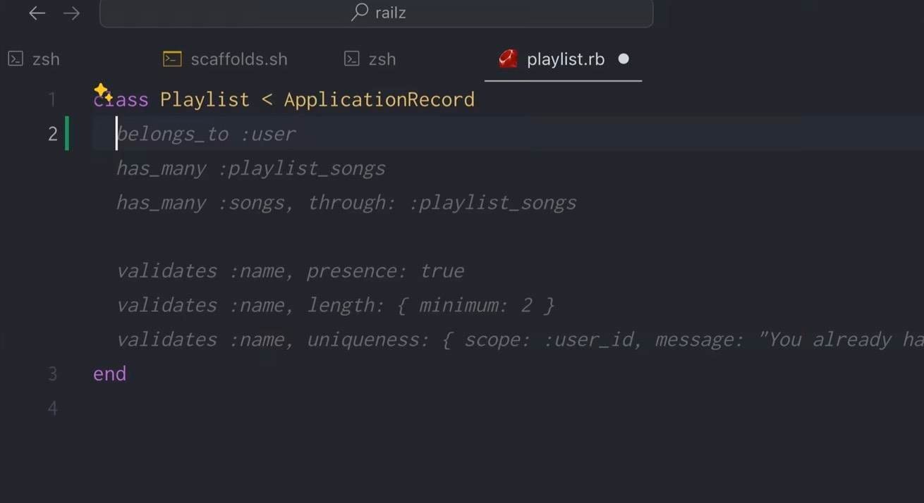 Many to Many Associations