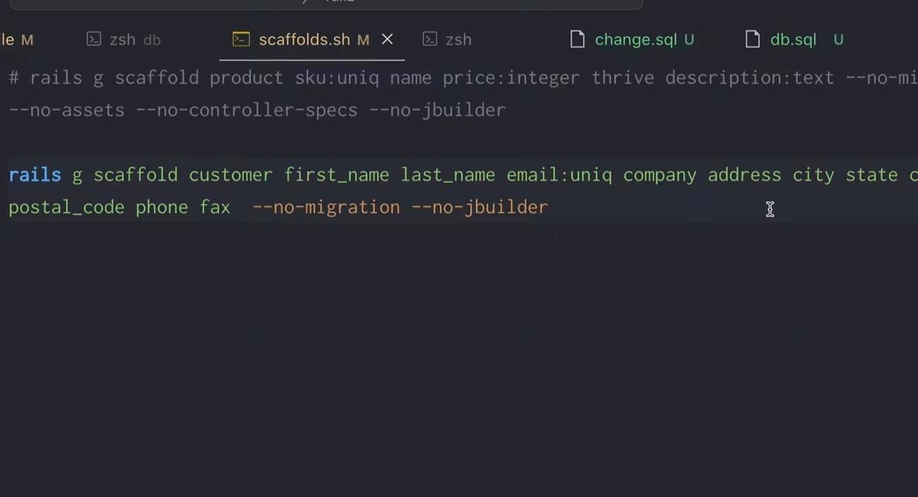 Using Scaffold With Existing Data