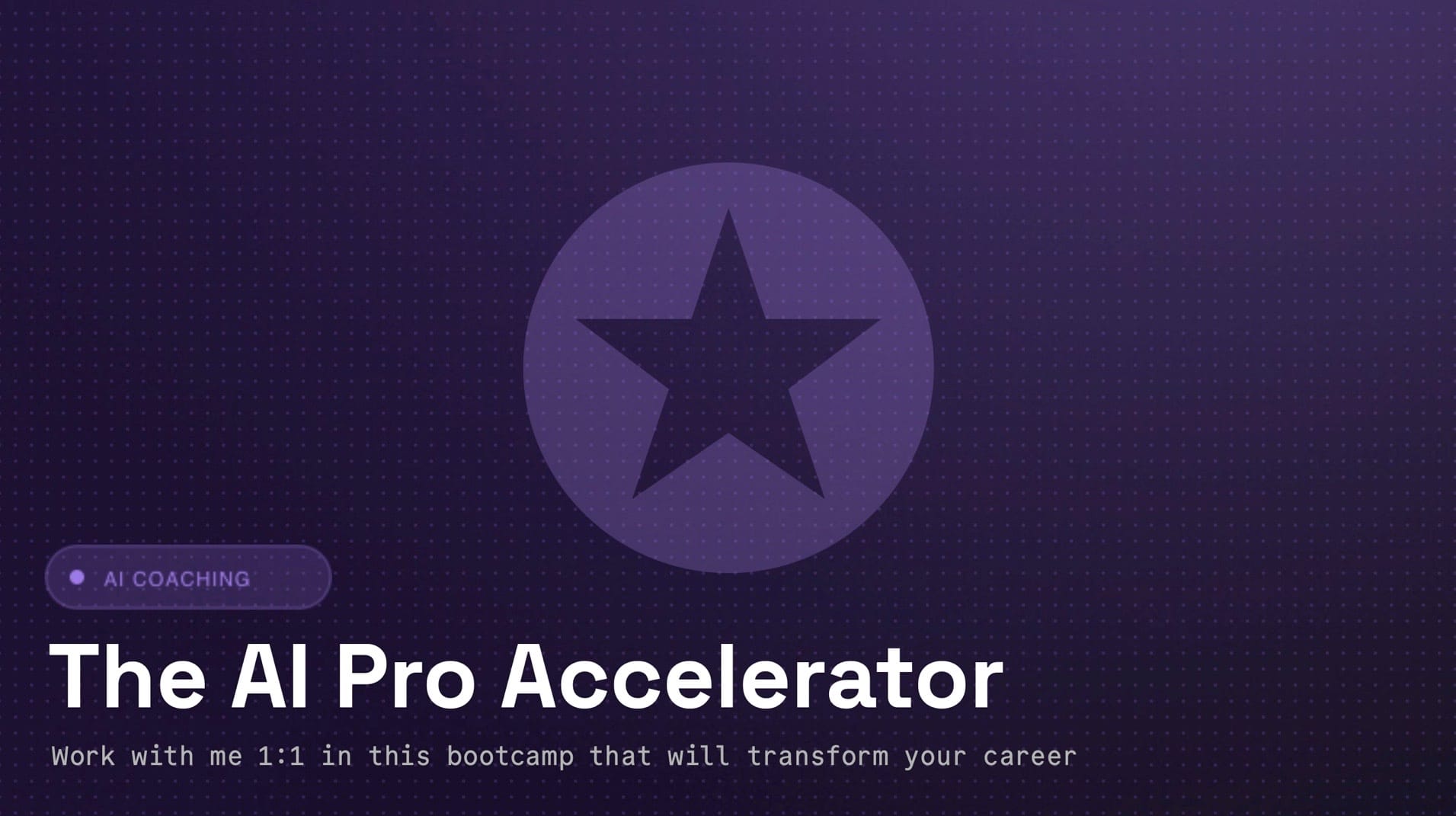 The AI Pro Accelerator
